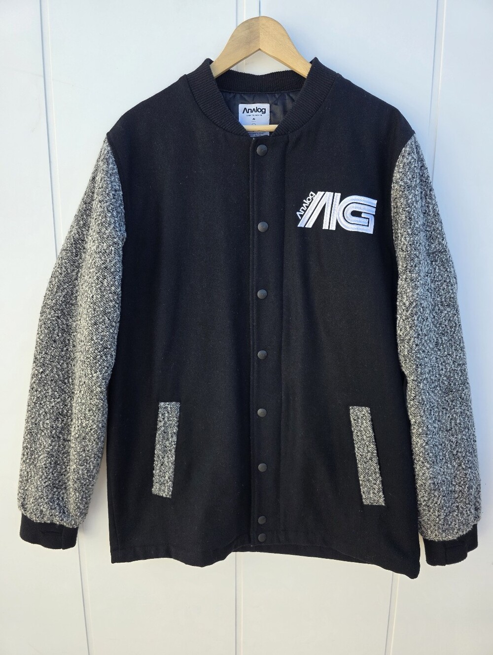 Analog Technical Fashion ATF Conference Wool Blend Zip Jacket Mens Large